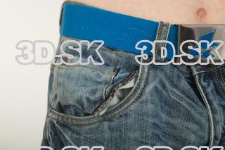 Pelvis blue jeans shorts of Wesley 0001